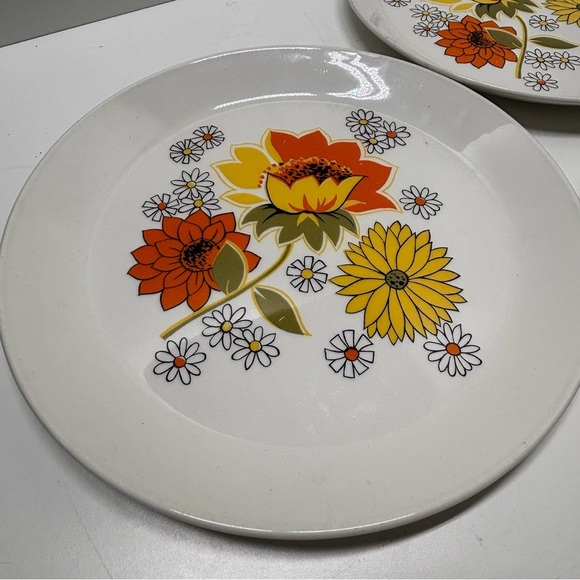 Set of 3 Johnson Bros Ironstone dinner plates in Pasadena pattern - Picture 5 of 11